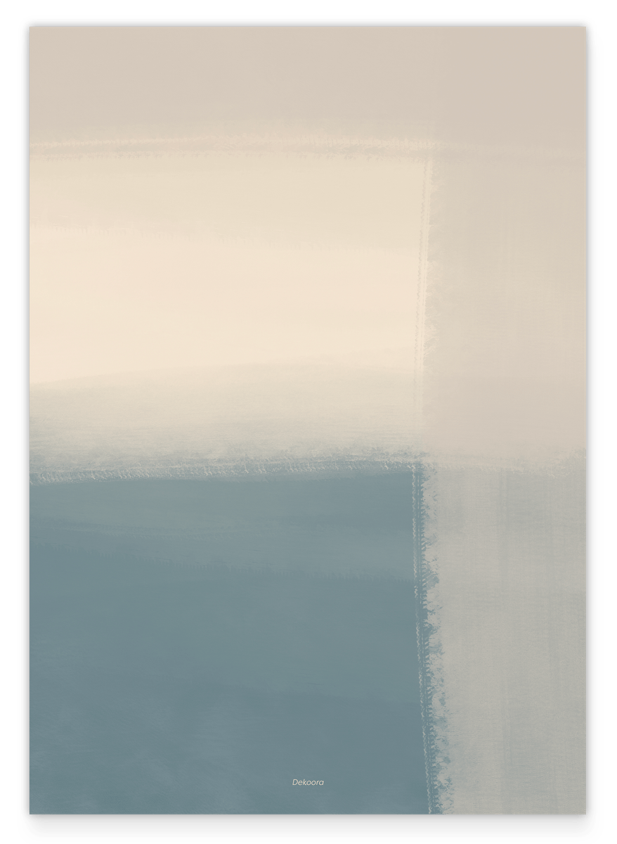 Calming Charcoal I - Abstrakte Malkunst in Grau