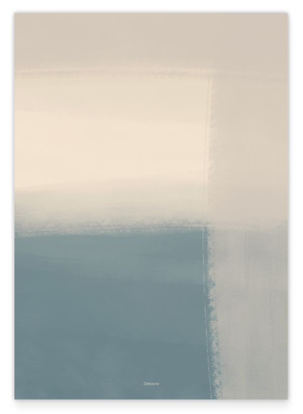 Calming Charcoal I - Abstrakte Malkunst in Grau