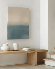 After Hover: Calming Charcoal II - Abstrakte Malkunst in Grau