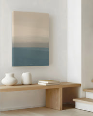 After Hover: Calming Charcoal III - Abstrakte Malkunst in Grau