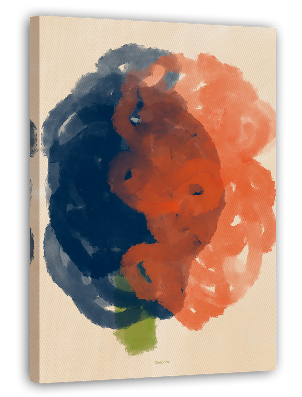 Bold Blooms - Abstrakte Blumenzeichnung mit Kreisen