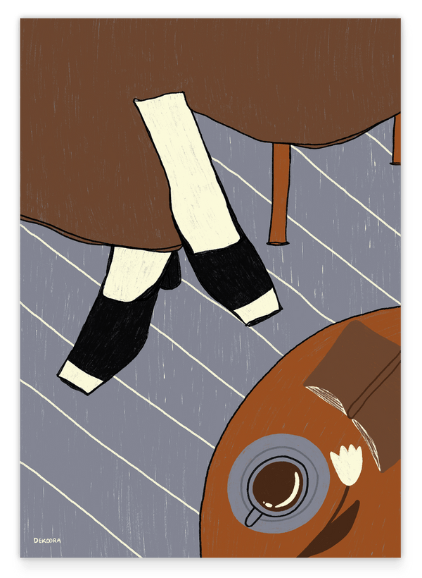 Step into Style - Frauenschuhe am Kaffeetisch