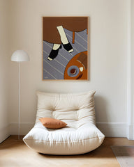 After Hover: Step into Style - Frauenschuhe am Kaffeetisch