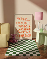 After Hover: "My Rules" in Orange - Happy Life Resolutions