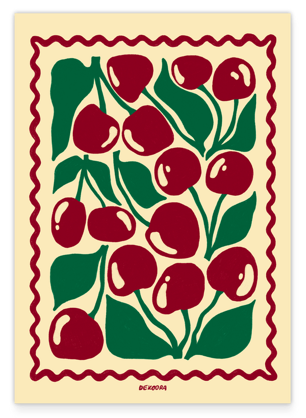 Charming Cherries - Illustration mit Kirschen