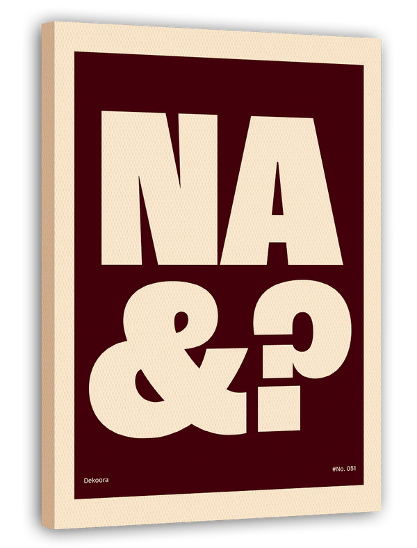 Na und? - Typografie in Braun