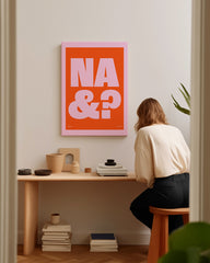 After Hover: Na und? - Moderne Typografie in Orange