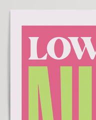 After Hover: Lowkey Nice - Modern Typography in Pink