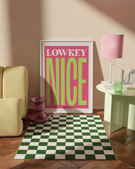 After Hover: Lowkey Nice - Modern Typography in Pink