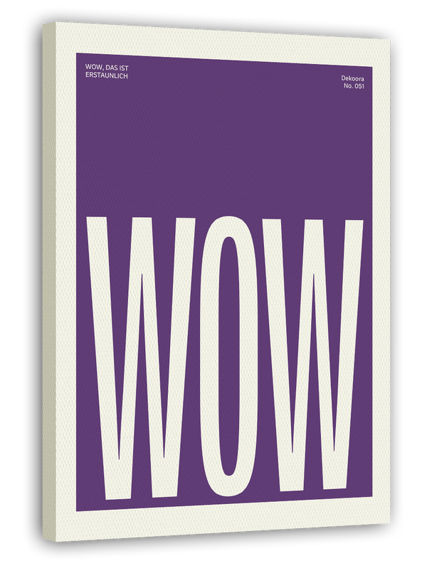 Wow. Erstaunlich! - Sprüche Typo in Lila
