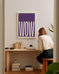 After Hover: Wow. Erstaunlich! - Sprüche Typo in Lila