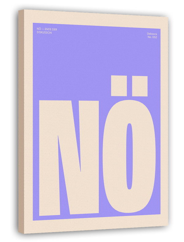 Nö - Ich möchte lieber nicht - Sprüche Typo in Flieder