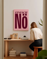 After Hover: Einfach Nö - Typografie in Dunkelrot