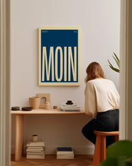 After Hover: Moin - Norddeutsche Herzlichkeit in Blau