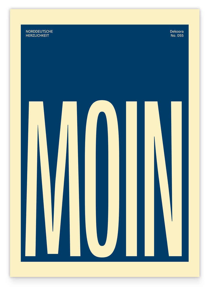 Moin - Norddeutsche Herzlichkeit in Blau