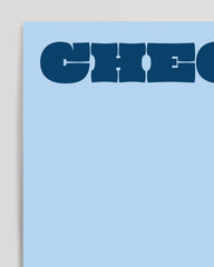 After Hover: Checkst du? - Moderne Typografie in Blau