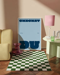 After Hover: Checkst du? - Moderne Typografie in Blau