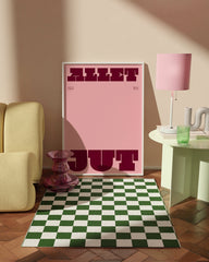 After Hover: Allet Jut - Typografie in Dunkelrot