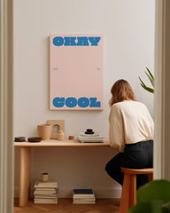 After Hover: Okay Cool. I Got You - Blaue Typografie