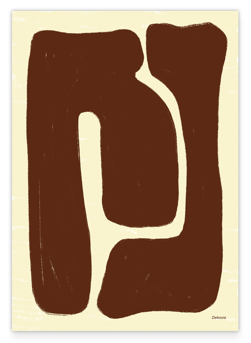 Modest Mocca: Organische Formen in Braun