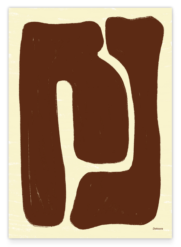 Modest Mocca: Organische Formen in Braun