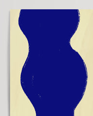 After Hover: Bubble Braids II - Abstrakte Formen in Gelb und Blau