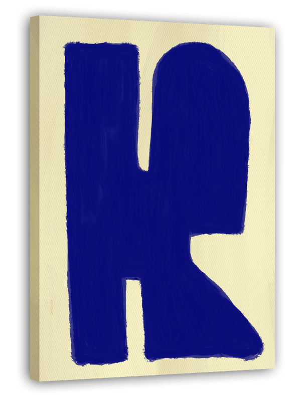 Abstrakte Form "Organic Blue "