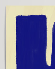 After Hover: Abstrakte Form "Organic Blue "