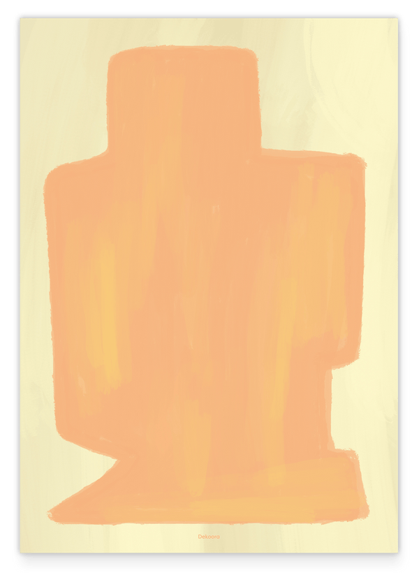 "Pure Peach" (1/3) - Organisch-Minimalistische Form