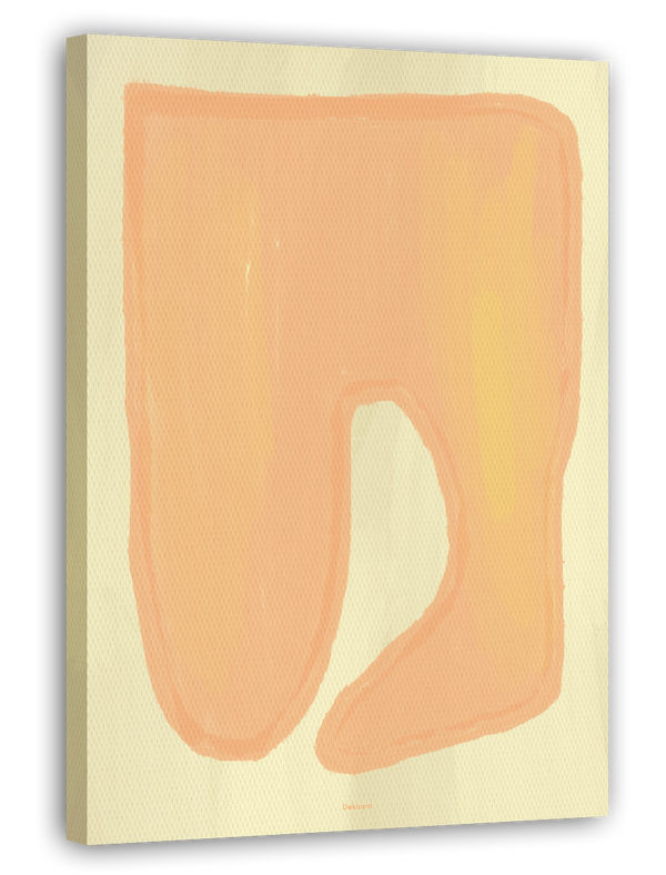 "Pure Peach" (2/3) - Organisch-Minimalistische Form