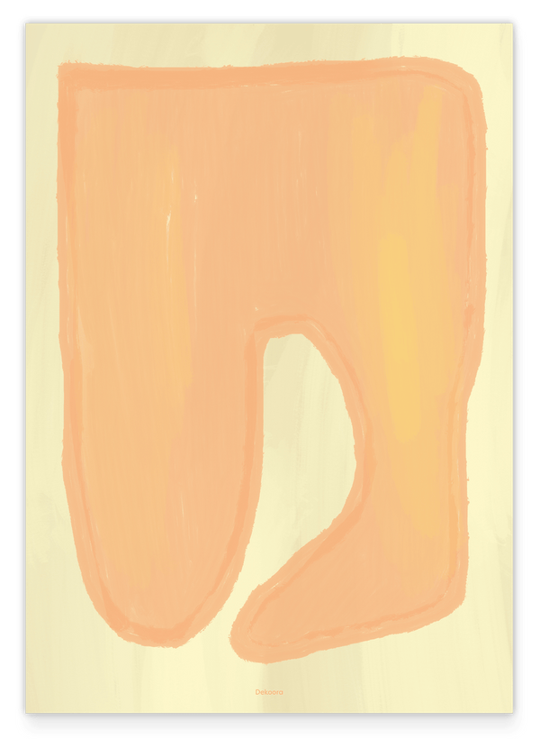 "Pure Peach" (2/3) - Organisch-Minimalistische Form
