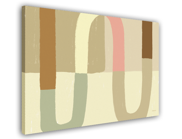 "Keen Khaki" -  Abstrakte Wandkunst in Erdtönen