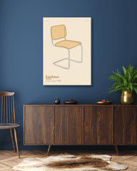 After Hover: Illustration "Bauhaus Chair" mit Wiener Geflecht