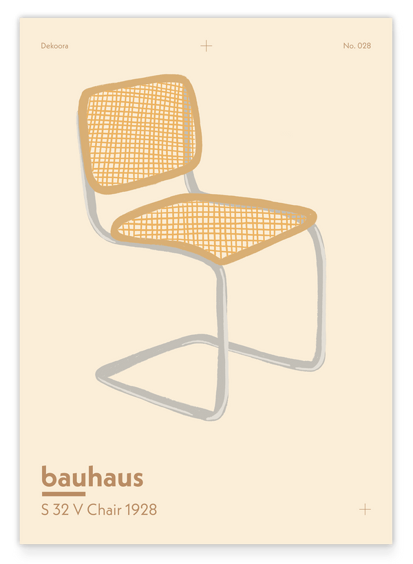 Illustration "Bauhaus Chair" mit Wiener Geflecht