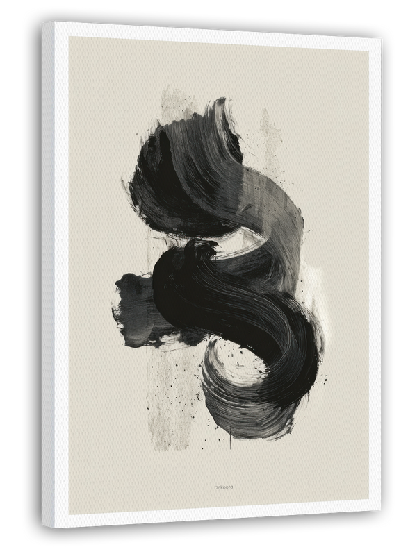 Black Brushpainting II - Abstrakte Zeichnung