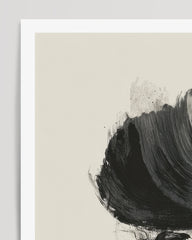 After Hover: Black Brushpainting II - Abstrakte Zeichnung