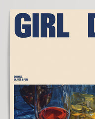 After Hover: Girl Dinner Aesthetic - Food Illustration in Beige