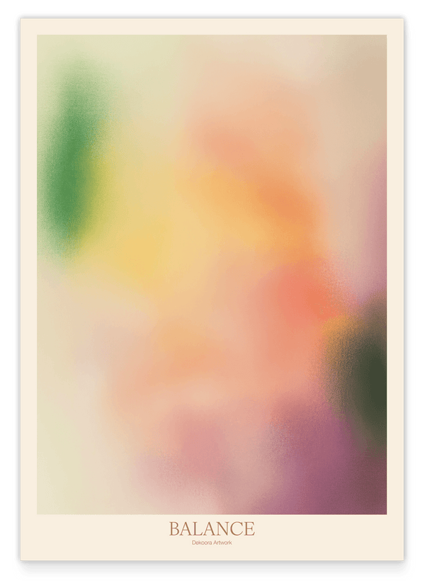 Multicolor Aura Art "Blurry Balance"