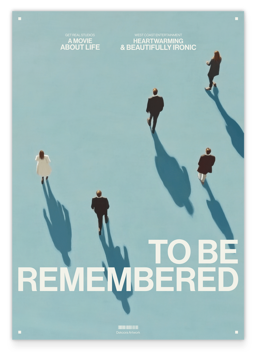 To Be Remembered - Vintage Illustration in Blau