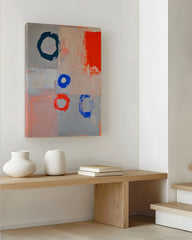 After Hover: Creative Circles - Abstrakte Kunst in Rot und Blau