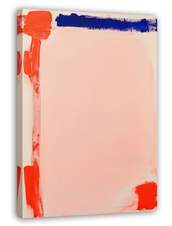 Bright Blush - Wandkunst mit Brushstrokes