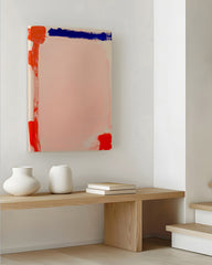 After Hover: Bright Blush - Wandkunst mit Brushstrokes