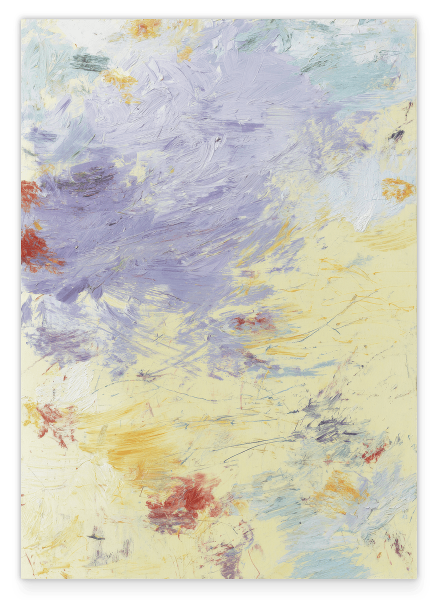 Lavender Haze - Abstraktes Farbspiel in Gelb und Flieder