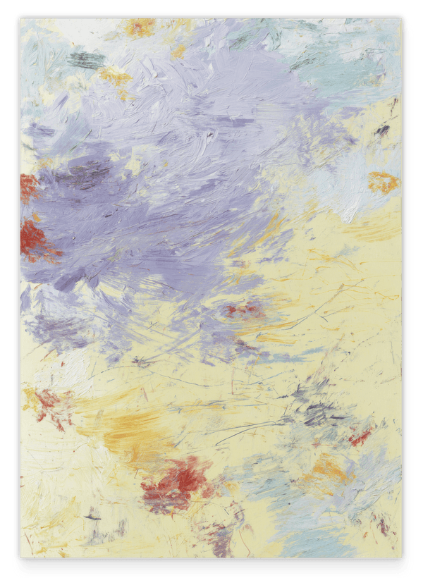 Lavender Haze - Abstraktes Farbspiel in Gelb und Flieder