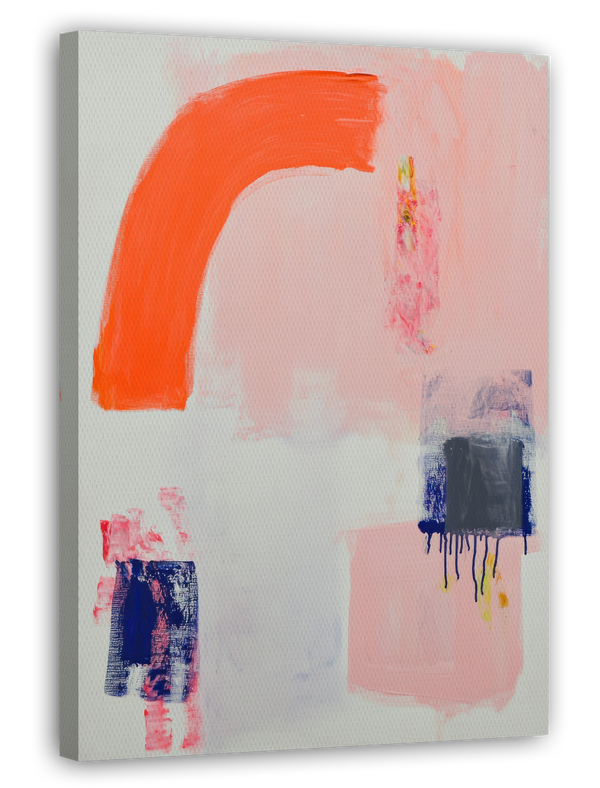 Orange Arc - Abstrakte Kunst mit Bogen