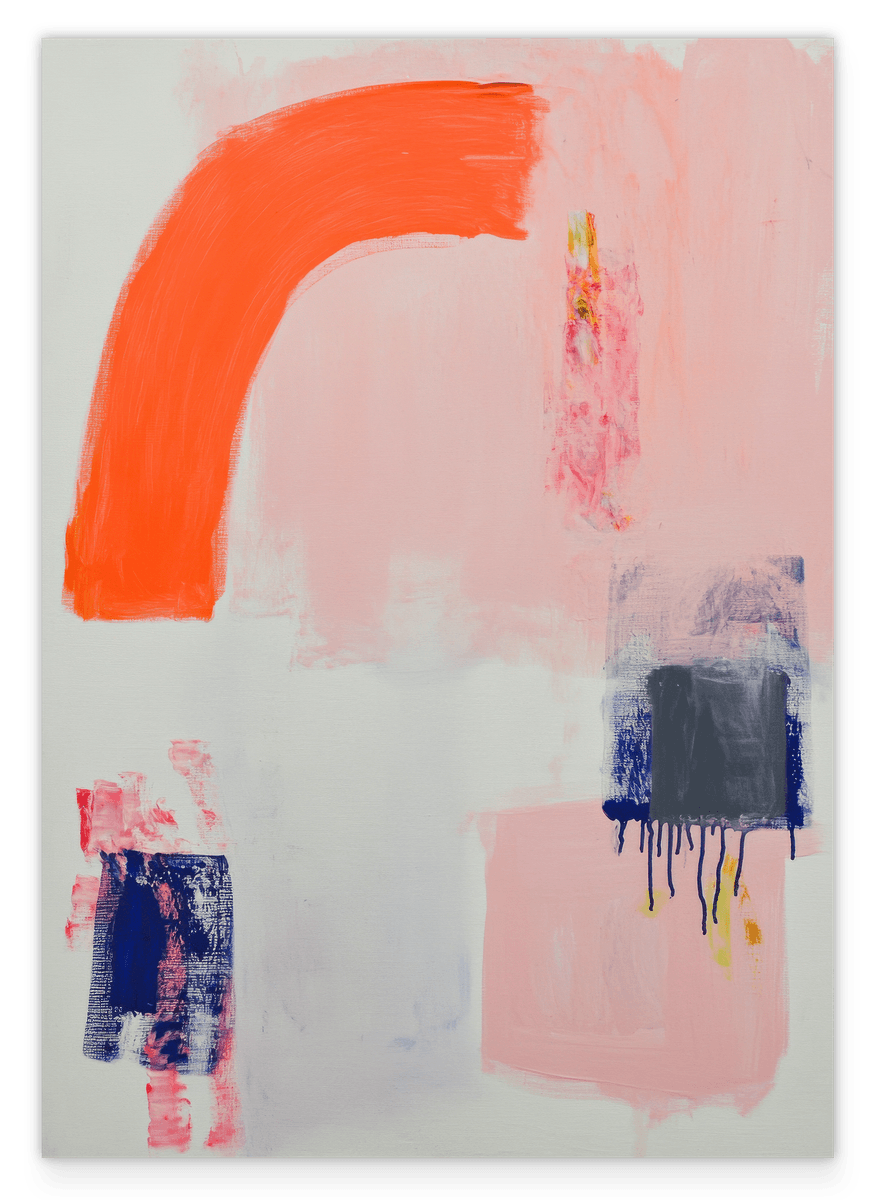 Orange Arc - Abstrakte Kunst mit Bogen