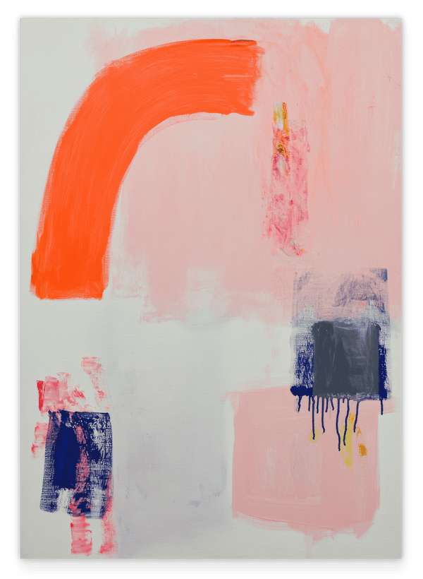 Orange Arc - Abstrakte Kunst mit Bogen