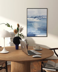 After Hover: Wholesome Waves - Blaue Textur aus Pinselstrichen