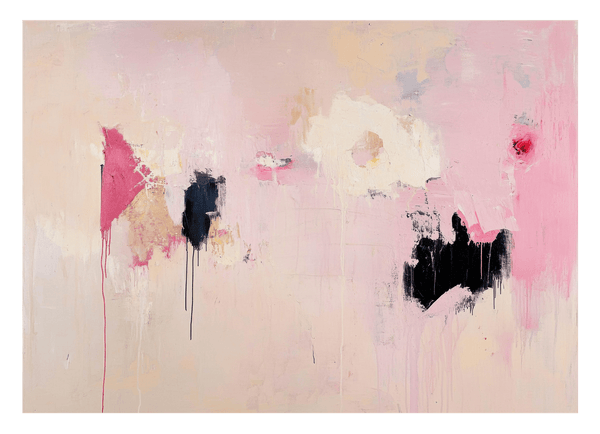 Sweet Symphony - Abstraktes Farbspiel in Rosa