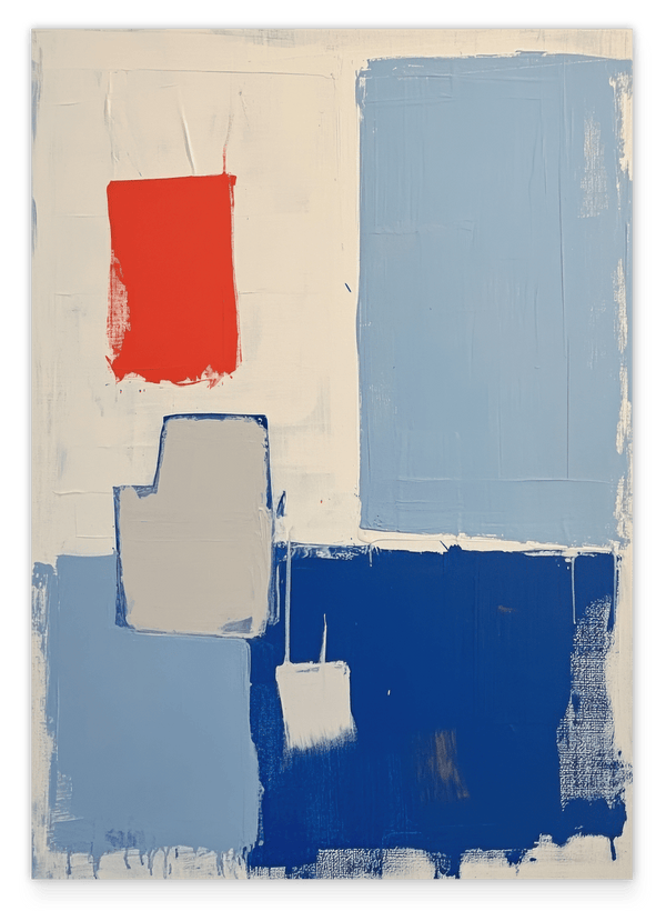 Playful Blueprint - Wandkunst mit Brushstrokes (1/2)